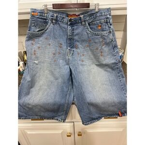 rocawear baggy denim shorts 40‎